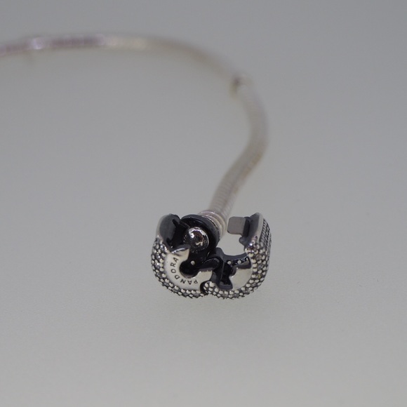 Pandora Moments Sparkling Pavé Clasp Snake Chain Bracelet 590723CZ-17 - Picture 9 of 9